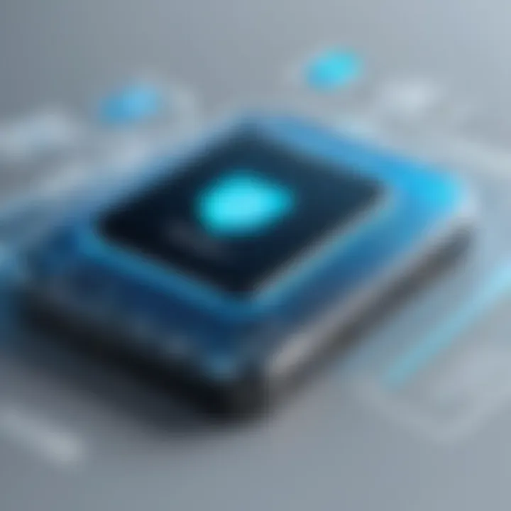 Visual diagram showcasing security features of leading softphone services.