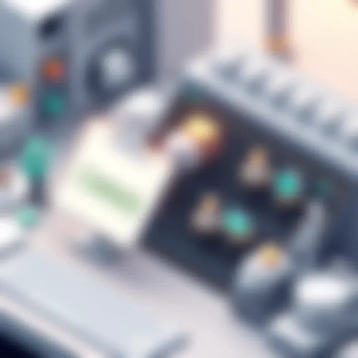 A graphical illustration of asset management within a CMMS platform.