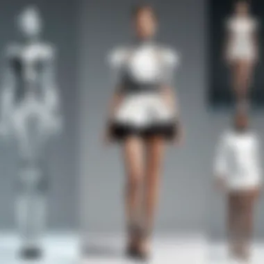 Evolution of Fashion Design Technology Visual representation of the evolution of fashion design technology