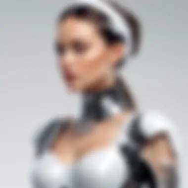 Integration of Technology in Fashion Design Conceptual illustration of fashion technology integration