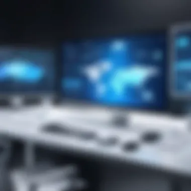 Enhanced Communication A dynamic workspace depicting enhanced communication facilitated by management tools.