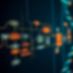 Visual representation of a flow chart