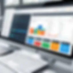 Overview of scheduling software dashboard