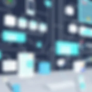 Visual representation of database structures and relationships