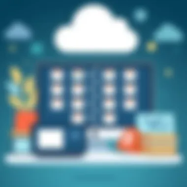 Illustration of user-friendly interface of a popular free database application