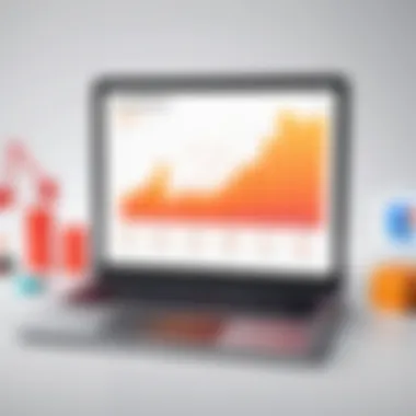 Growth Analysis for E-Commerce Platforms An analytical graph depicting growth in online sales.