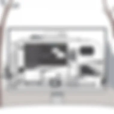 User interface of RV park management software