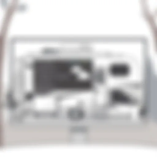 User interface of RV park management software