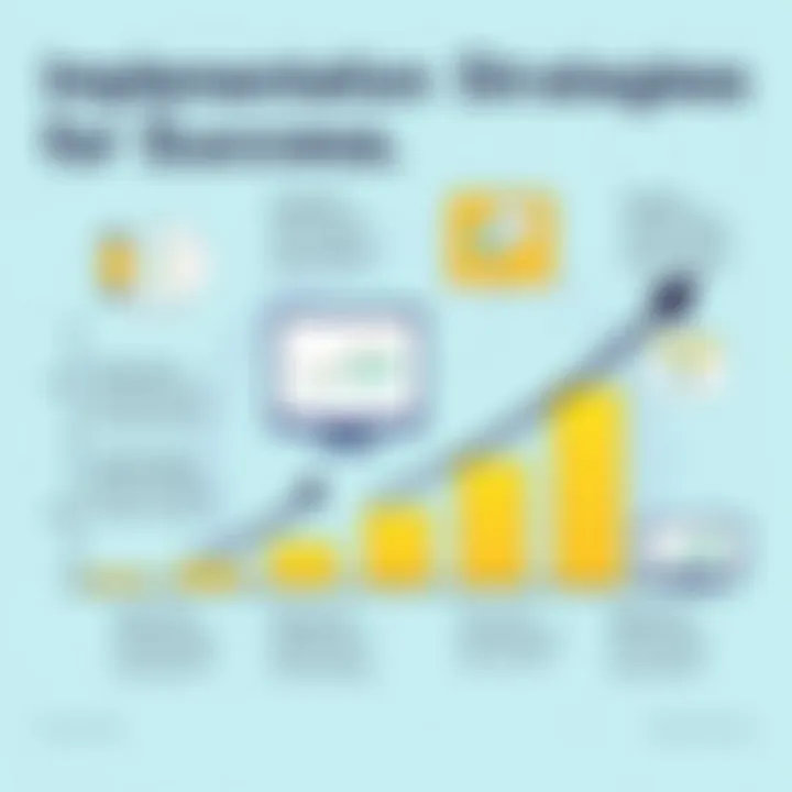 Graph showcasing implementation strategies for sales programs