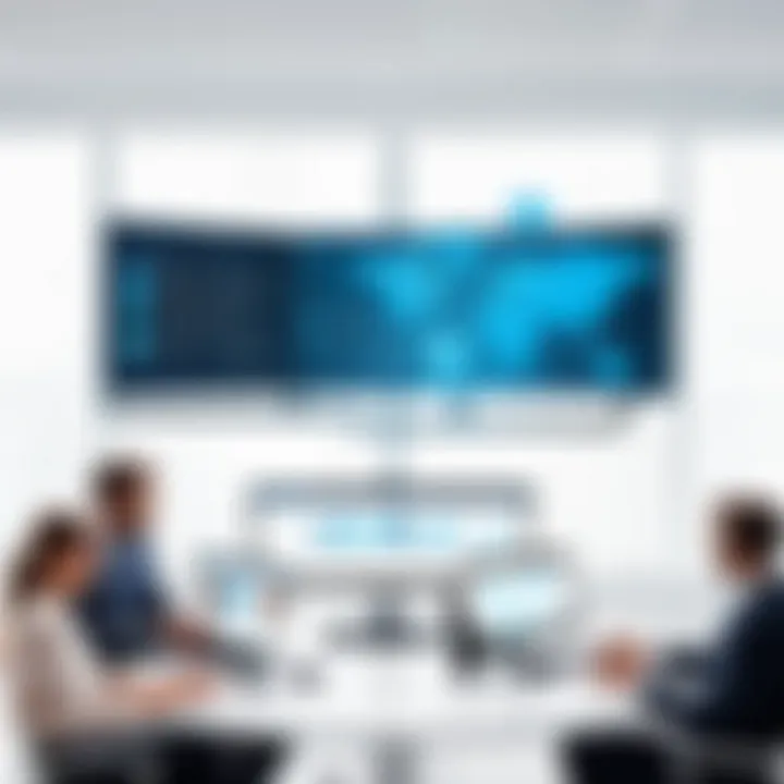 An organizational chart displaying remote team collaboration.
