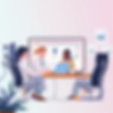 Virtual Team Collaboration Using Workflow Tools A team collaborating through a virtual meeting, using a workflow tool