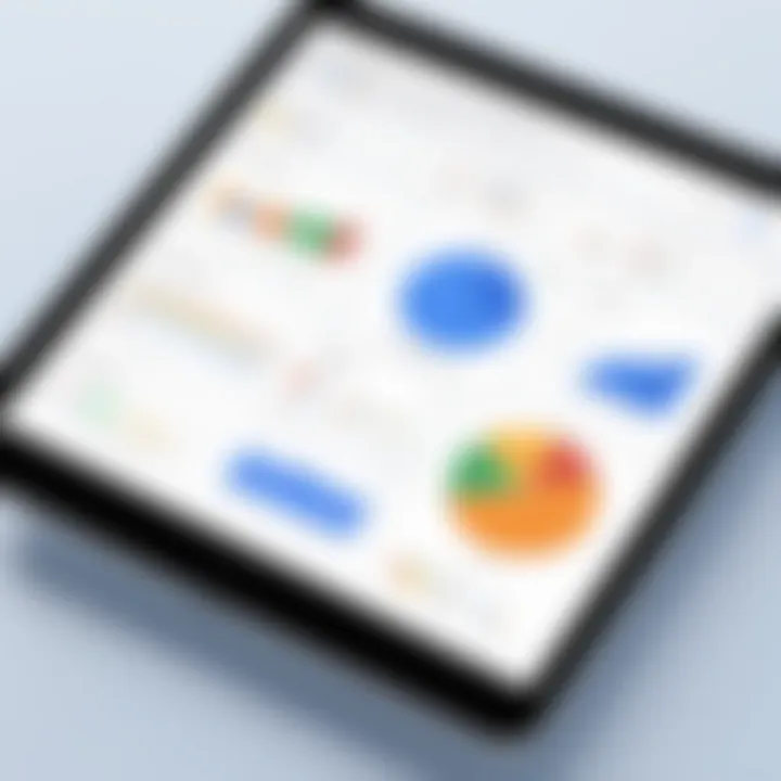 A graph depicting customer engagement metrics.