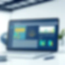 Innovative software interface showcasing legal billing features