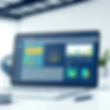 Advanced Legal Billing Software Interface Innovative software interface showcasing legal billing features