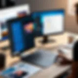 A digital workspace showcasing collaboration tools within the Microsoft ecosystem.