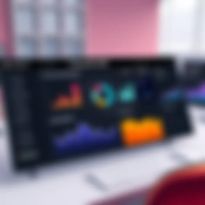 A sophisticated dashboard showcasing nonprofit CRM functionalities.