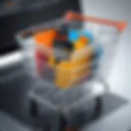 Visual representation of open source shopping cart interface