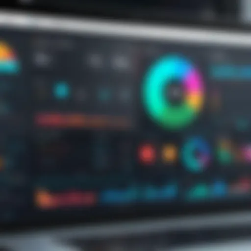 Overview of QAD accounting software interface showcasing its dashboard functionalities.
