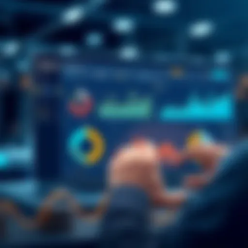 Real-time Analytics in QAD Software Cutting-edge QAD software dashboard showcasing real-time analytics