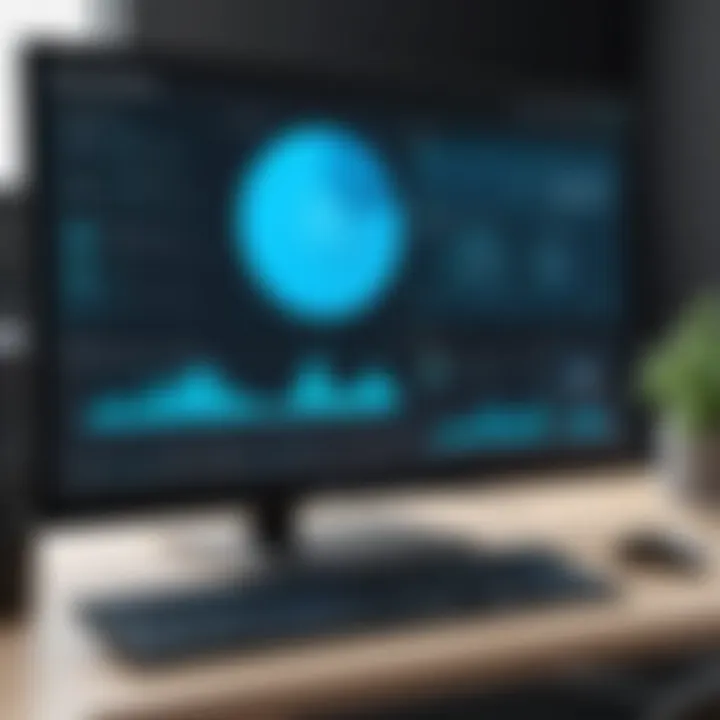 Visual representation of remote display software functionality