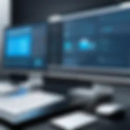 A sleek interface showcasing collaborative software features