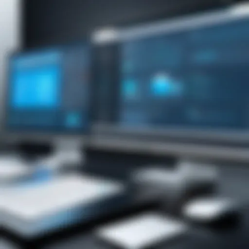 A sleek interface showcasing collaborative software features