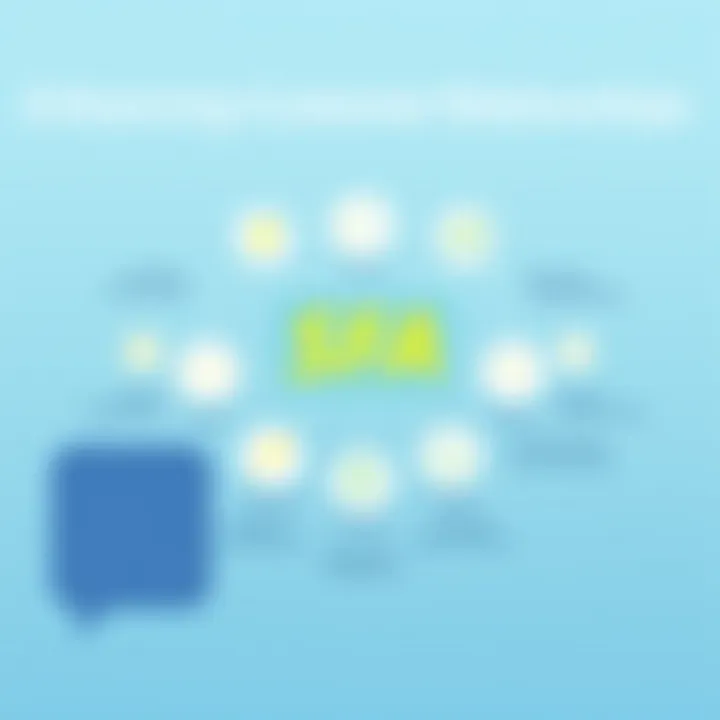 Diagram showing customer relationship improvement