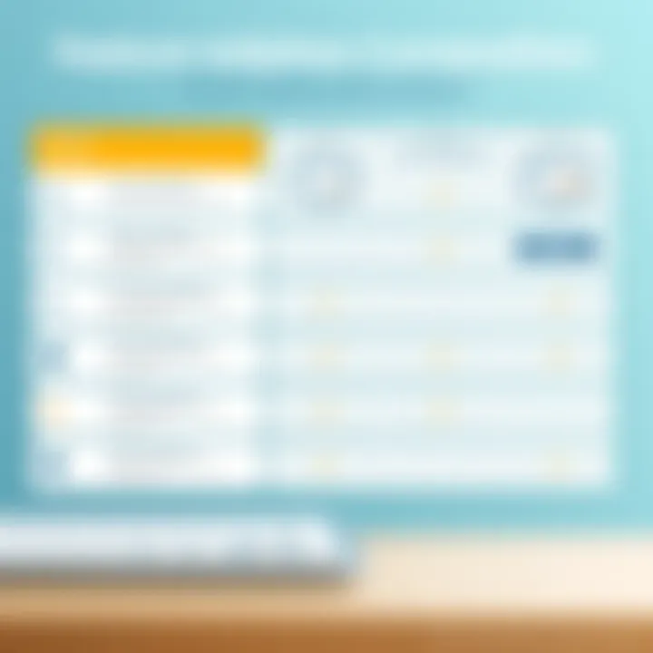 Comparison chart of features among various free softphones