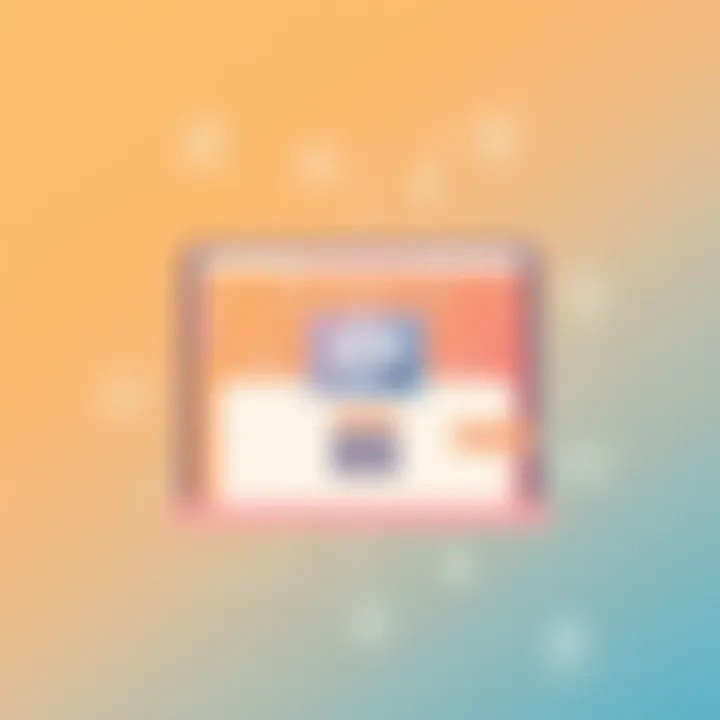 Visual representation of softphone interface on a digital device