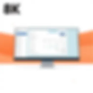 Sleek Mac Invoice Software Interface A sleek Mac interface displaying invoice software features