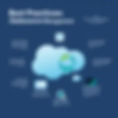 Best Practices in Financial Management with Salesforce Diagram showcasing best practices for financial management