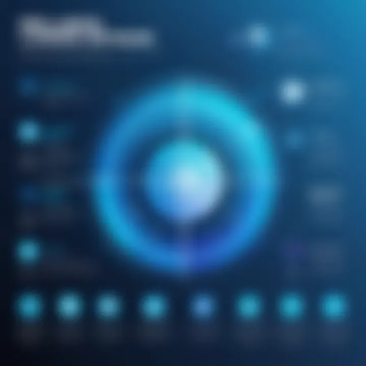 Infographic illustrating key features of wellness software