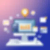 A visual representation of franchise management software functionalities