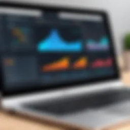 Visual representation of grant management software dashboard