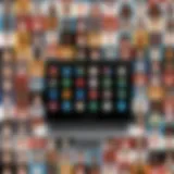 Visual representation of diverse hangout app interfaces