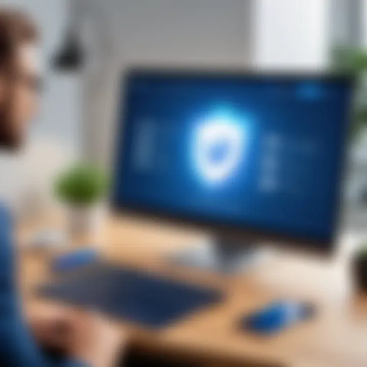 User interface of Hotspot Shield VPN application