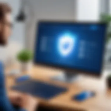 User Interface of Hotspot Shield VPN User interface of Hotspot Shield VPN application