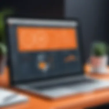 User Interface of HubSpot CRM User-friendly interface of HubSpot CRM demonstrated on a laptop screen