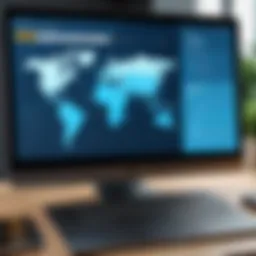 Visual representation of web-based VPN client interface