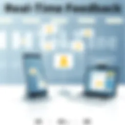 Visual representation of real-time feedback collection technology