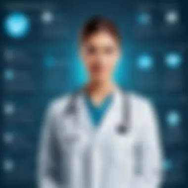 Key Players in Digital Medical Records Industry Infographic of key players in digital medical records market
