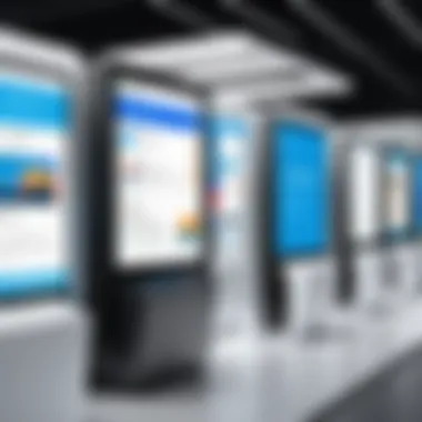 Kiosk Browser Windows Overview Overview of kiosk browser windows in a business environment