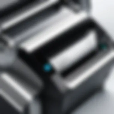 User Interface of Label Printer Design Software User interface of label printer design software showcasing features
