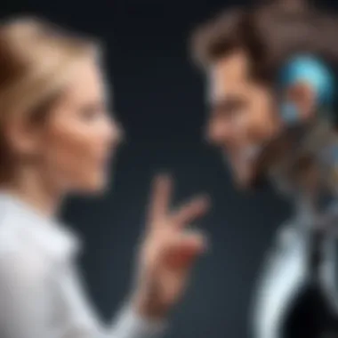 The Power of Dynamic Conversations A person engaging in a dynamic conversation, showcasing effective articulation.