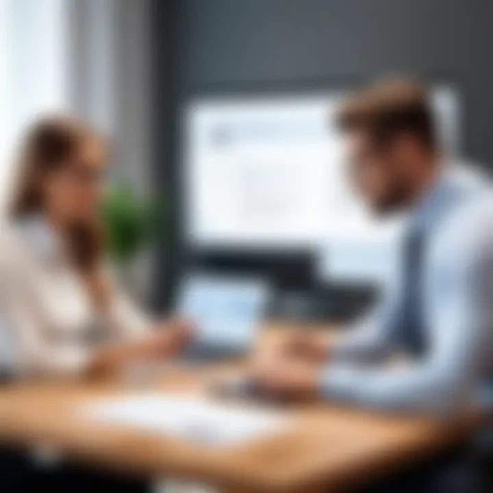 Business team discussing digital signature solutions