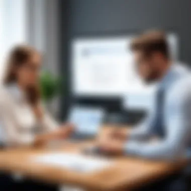 Business Discussion on Digital Signature Solutions Business team discussing digital signature solutions