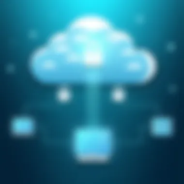 Secure Data Flow in Cloud Infrastructure Cloud infrastructure representation with secure data flow