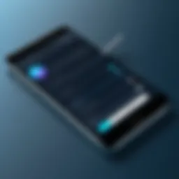 User interface of an e-signature app on Android