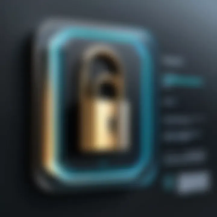 A digital lock symbolizing security in electronic signatures