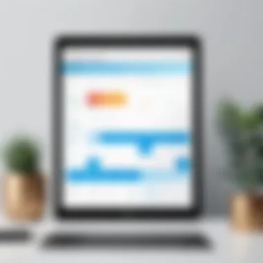 Sleek Scheduling Application Interface A sleek interface of a scheduling application showcasing calendar integration